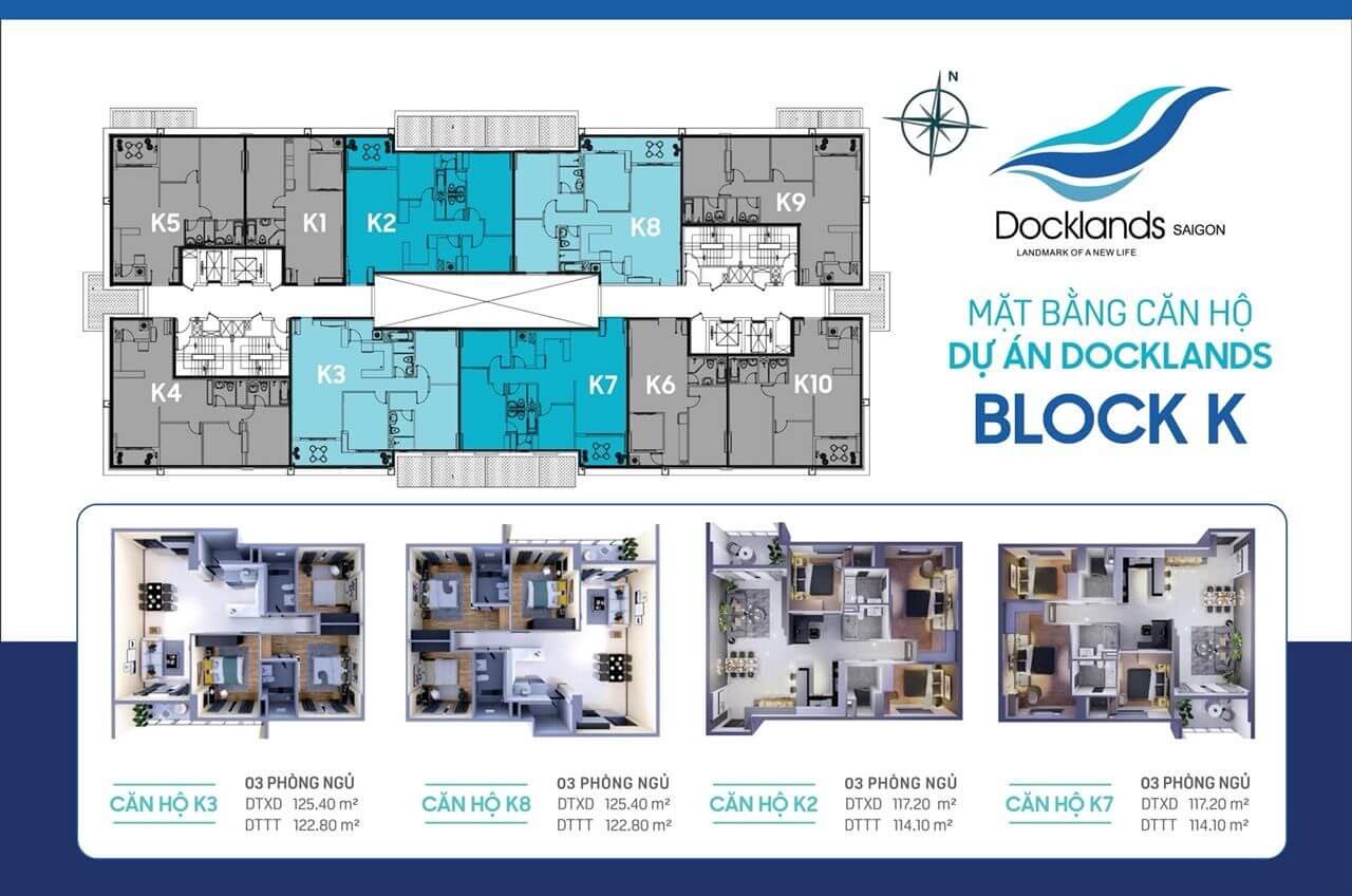 thiết kế căn hộ Chung cư Docklands