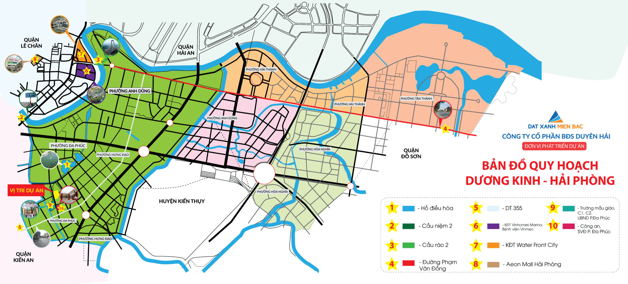 Vị trí dực án Đa Phúc Central Park