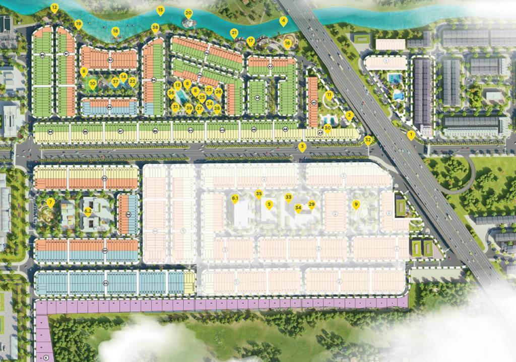 Mặt bằng Dự án đất nền The Sol City