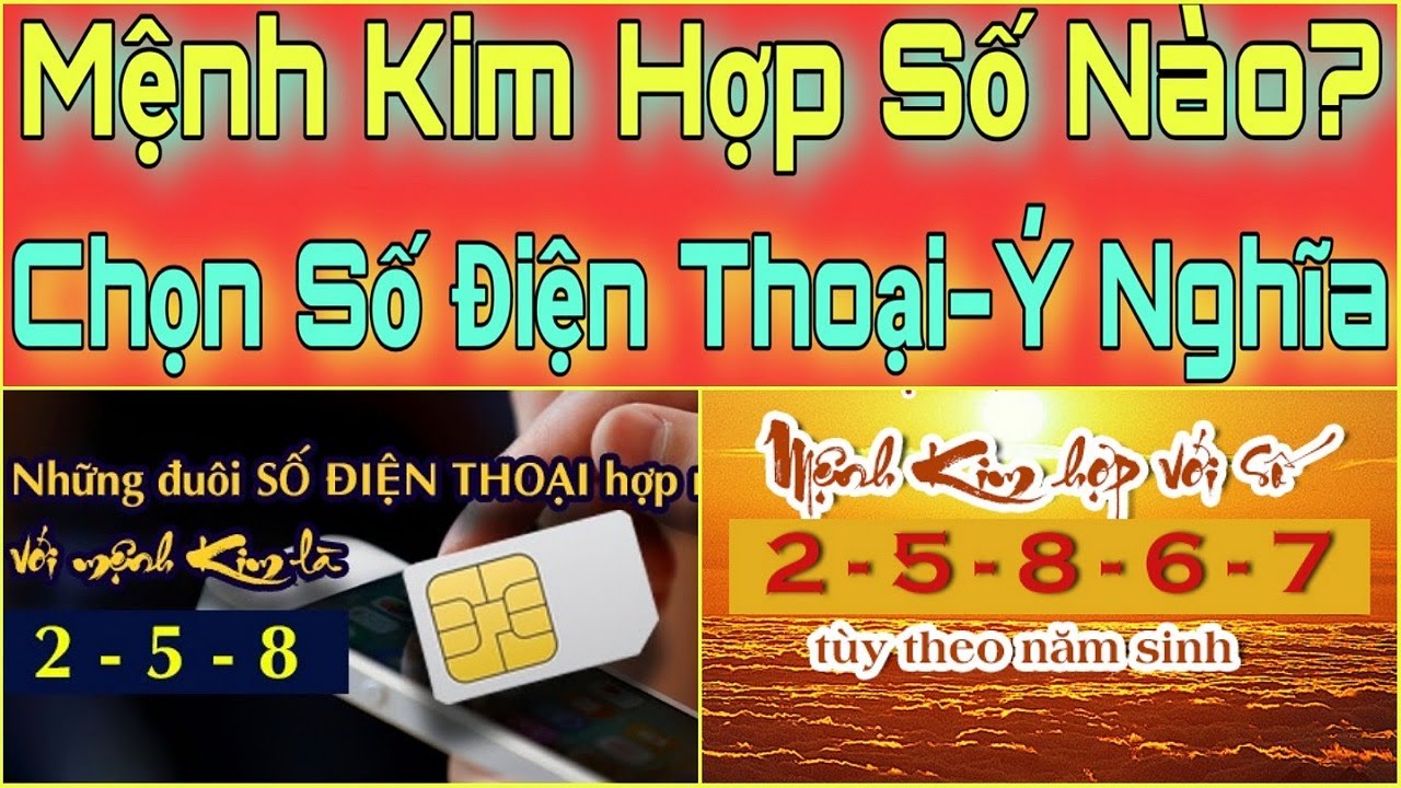 Mệnh Kim hợp số mấy